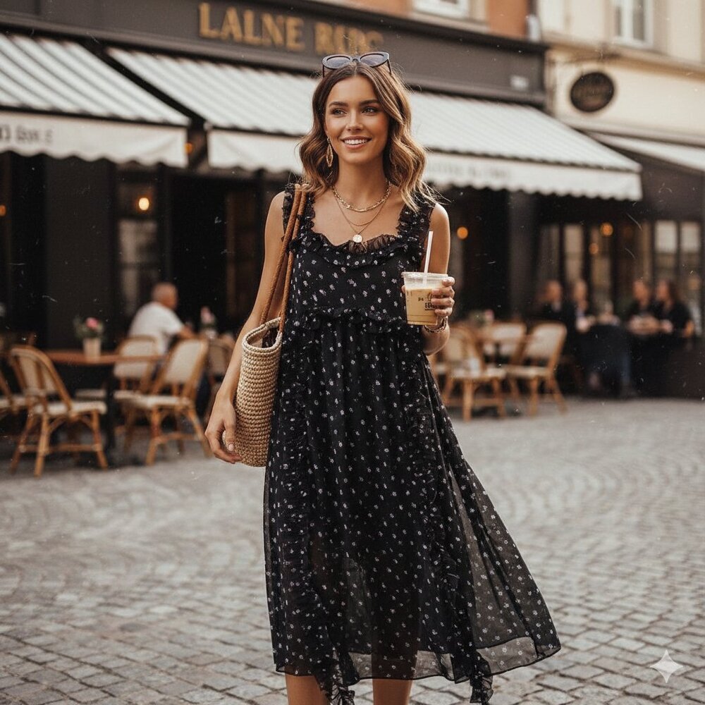 J.ING limited Ruffle Maxi Dress